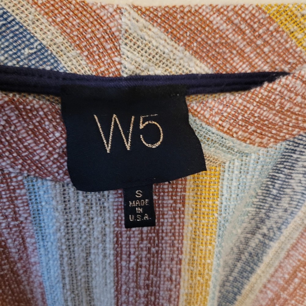 W5 Blouse Womens Small‎ Multicolor Sleeveless Ladies Casual Formal Top Size S - Picture 5 of 6